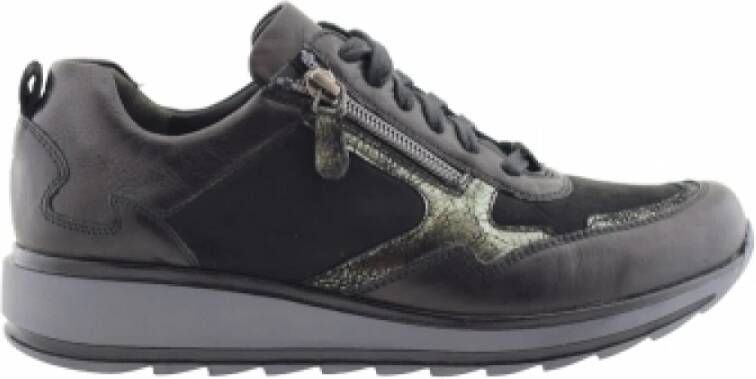Durea 6261 685 Dames Sneakers Zwart , Grijs, Dames