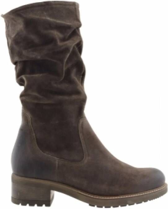Durea 9728 905 Dames Laarzen Mid Bruin , Bruin, Dames