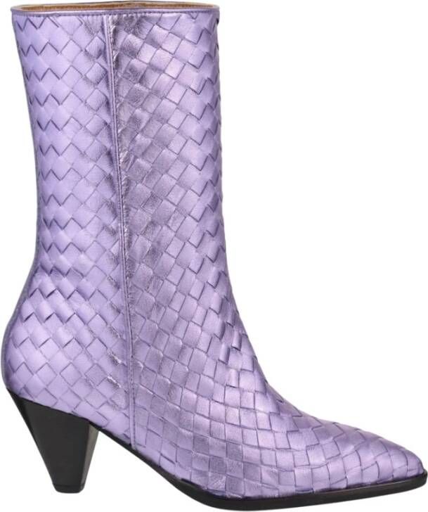 Dwrs Samara Westernboots , Paars, Dames