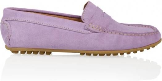 Dwrs Paris suede Mocassins | Lila , Paars, Dames