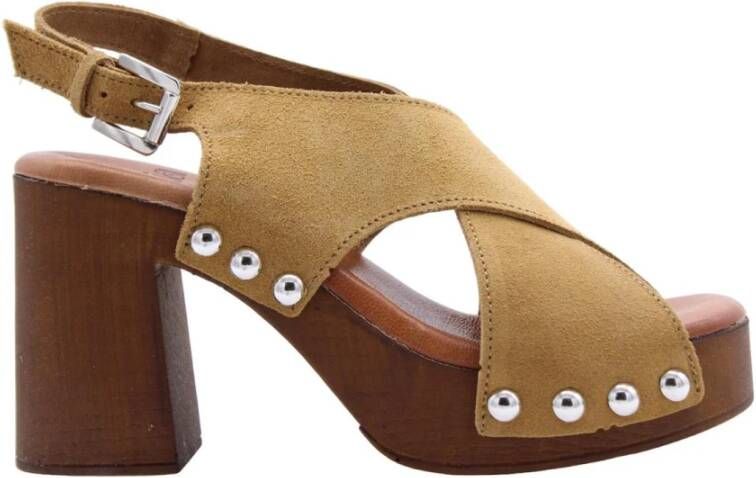 E mia Sandalen Geel Dames