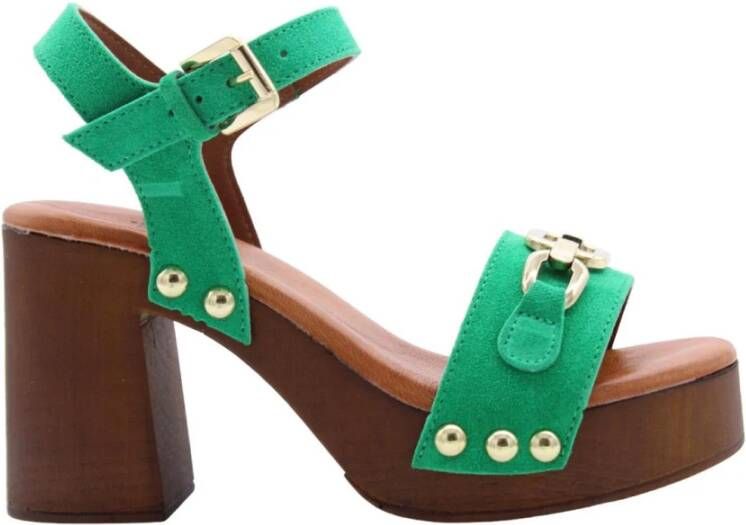 E mia Sandalen Groen Dames