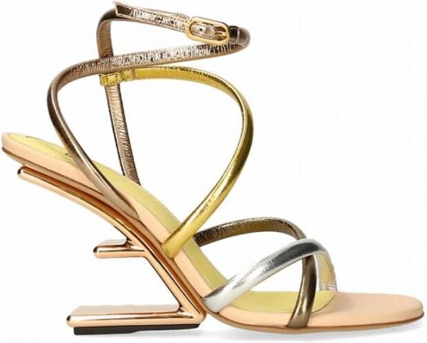 Fendi Sandalen Geel Dames