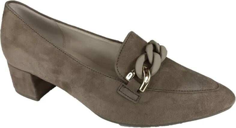 Gabor Schoenen Mocassin , Beige, Dames