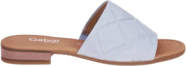Gabor Slipper G Leest , Blauw, Dames
