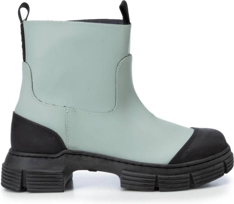 Ganni Enkellaarsjes Blauw Dames