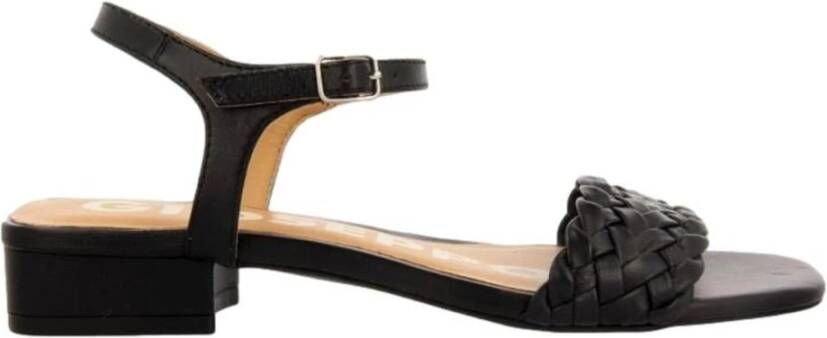 Gioseppo Sandal Pira braided 65964 , Zwart, Dames