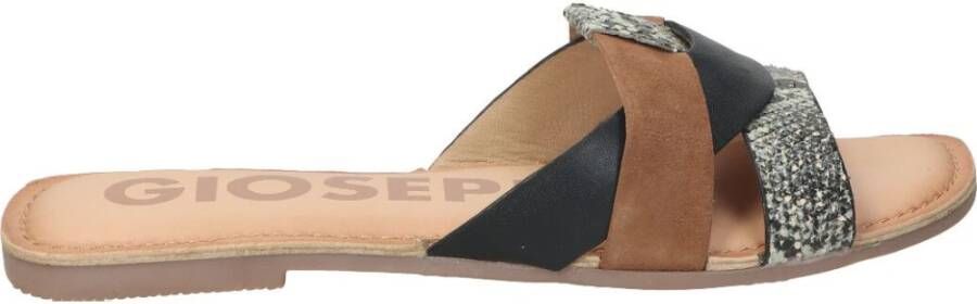 Gioseppo Slipper Dames Bruin/Meerkleurig/Zwart
