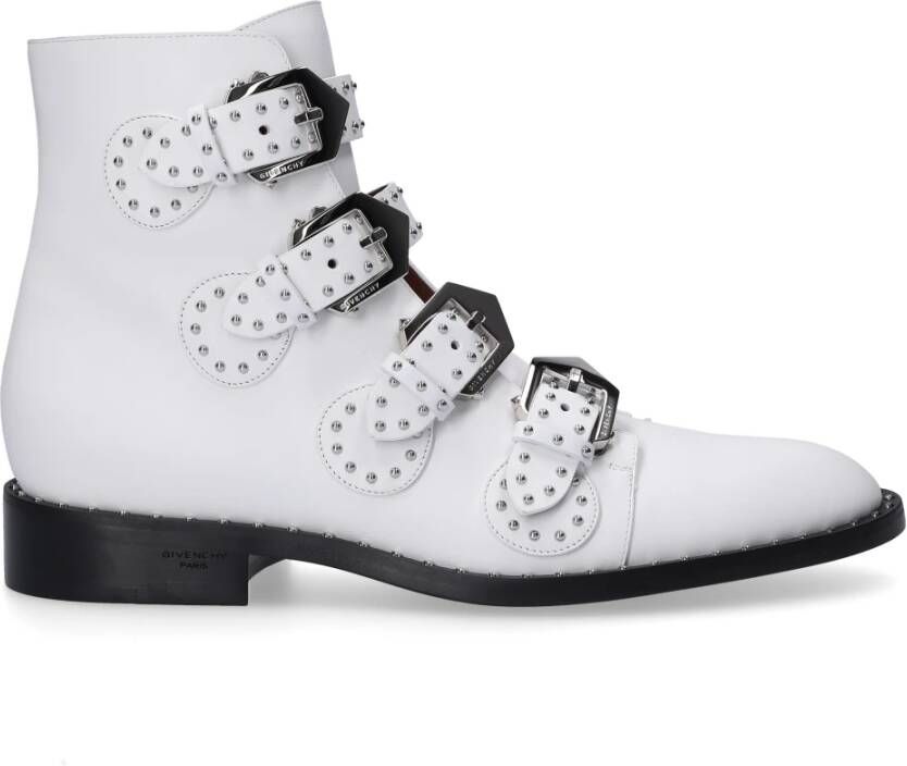 Givenchy Stiefeletten Havanna Kalbsleder , Wit, Dames