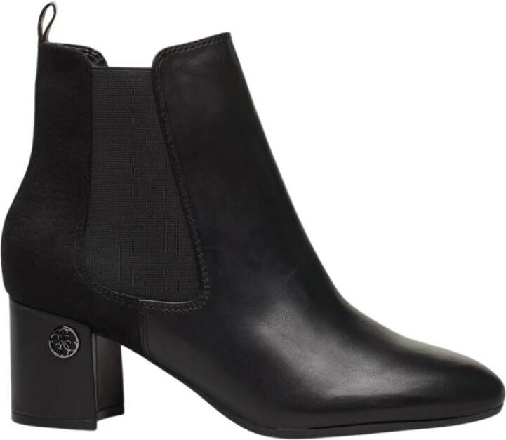 Acurn Korte Laarzen Echt Leder Ingedrukt Logo