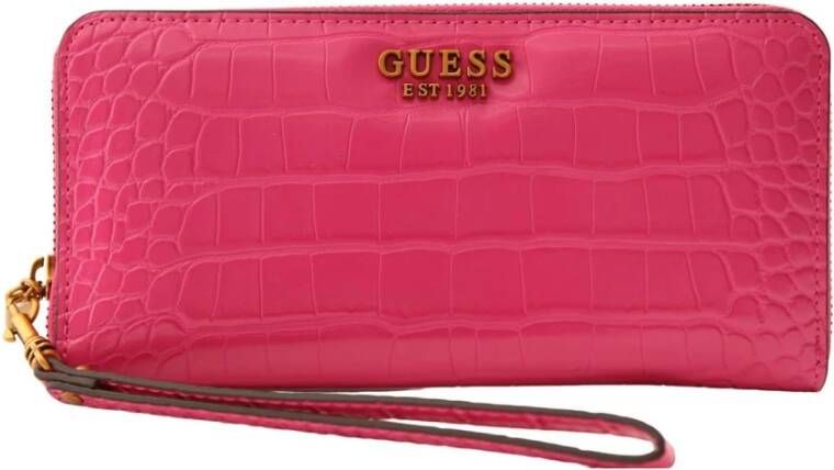 Guess Portemonnee/kaarthouder , Paars, Dames