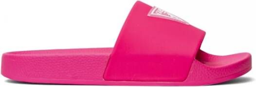 Guess Mules à logo patché , Roze, Dames