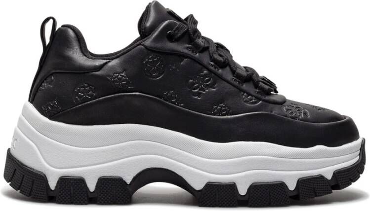 Guess sneaker zeppa Brenia ecopelle black Ds22Gu16 Fl5Brnfal12 Taglia scarpa 37 , Zwart, Dames