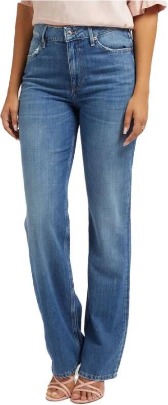 Guess Rechte spijkerbroek , Blauw, Dames