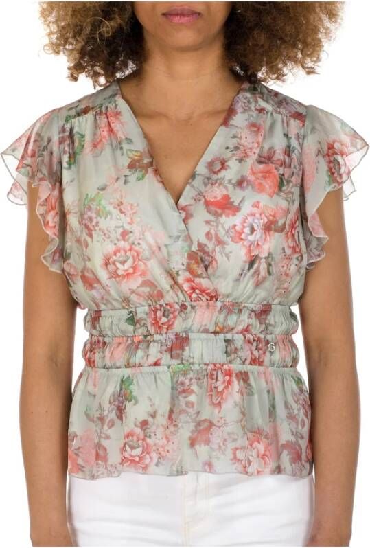 Guess Korte mouwen Blouses Groen Dames