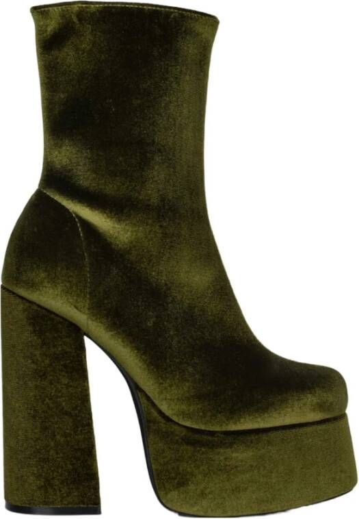 Jeffrey Campbell Enkellaarsjes Groen Dames