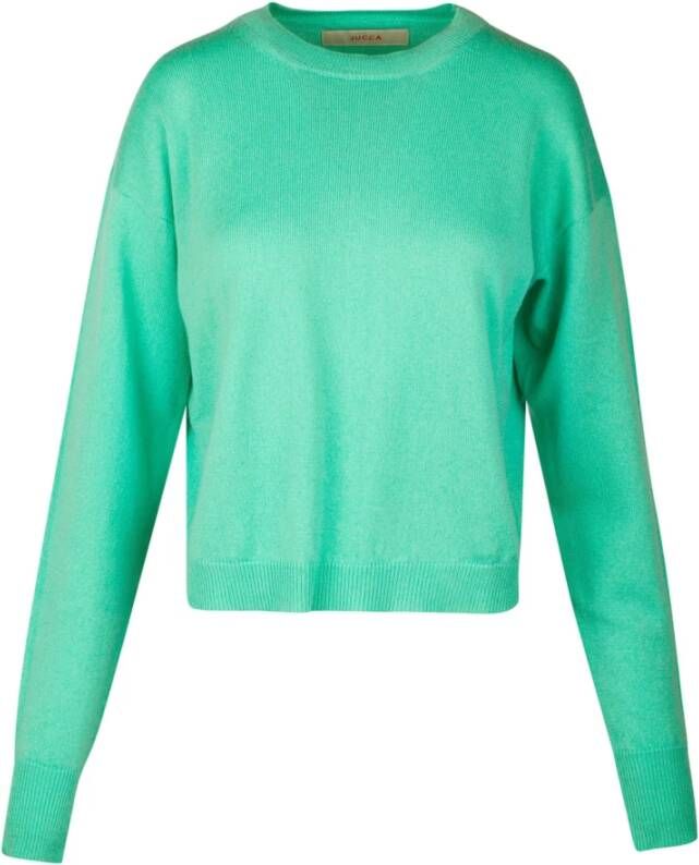 Jucca Round neck knitwear J3751042/113 , Groen, Dames