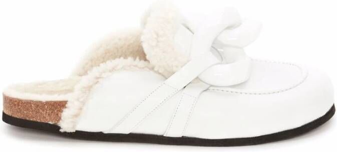 JW Anderson Gouden kettinghaar , Wit, Dames