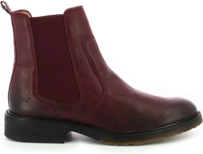 Kickers Chelseaboots Rood Dames