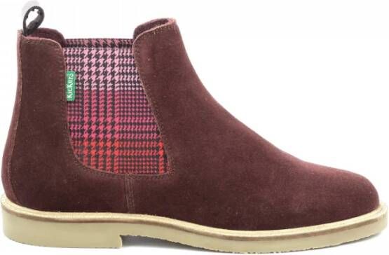 Kickers Chelseaboots Rood Dames
