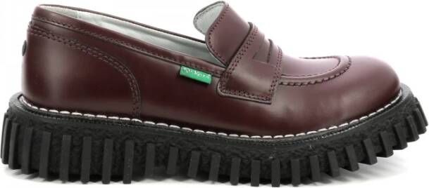 Kickers Instappers & Slip ons Rood Dames