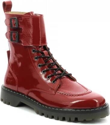 Kickers Deckranger Boots , Rood, Dames