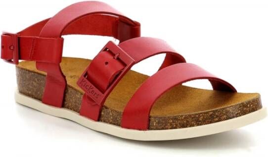 Kickers Kick Alana Sandals , Rood, Dames