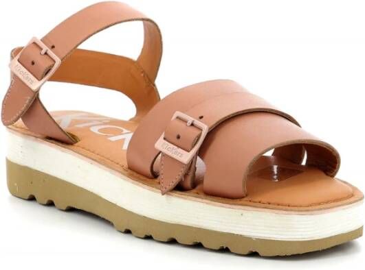 Kickers Kick Hi Sunset Flat Sandals , Beige, Dames