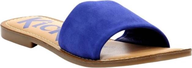 Kickers Kick Gipsi Sliders , Blauw, Dames