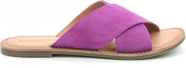 Kickers Slippers Paars Dames