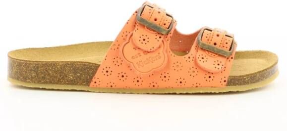 Kickers Ecolog Sliders , Roze, Dames