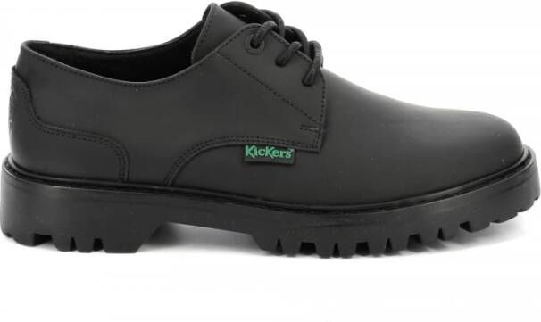 Kickers Kick Deckdear Laced Shoes , Zwart, Dames