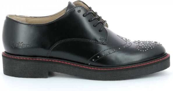 Kickers Oxfork Laced Shoes , Zwart, Dames