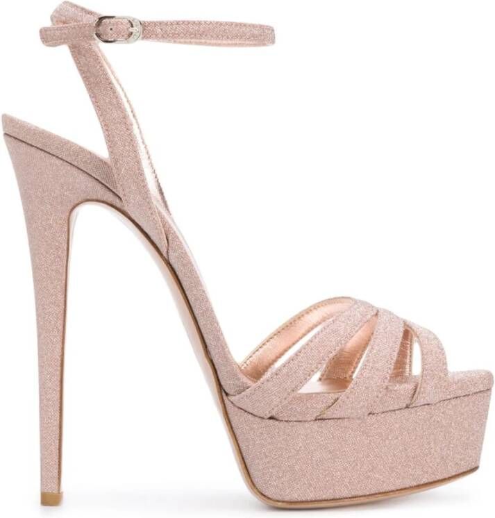 Le Silla Hoge hiel sandalen , Beige, Dames