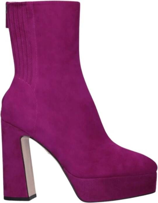 Lola Cruz Enkellaarsjes Paars Dames