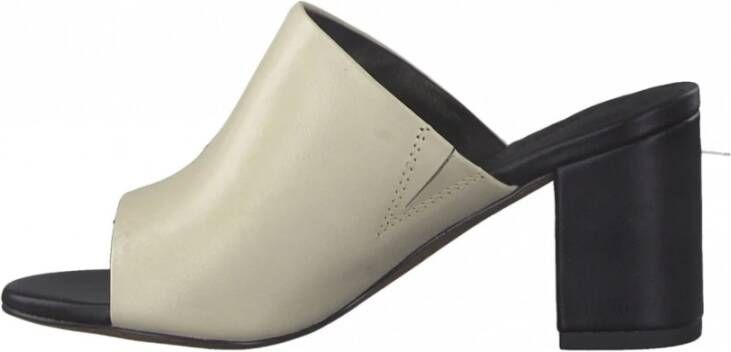 marco tozzi elegant open mules , Wit, Dames