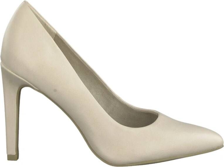 marco tozzi witte elegante gesloten pompen , Wit, Dames