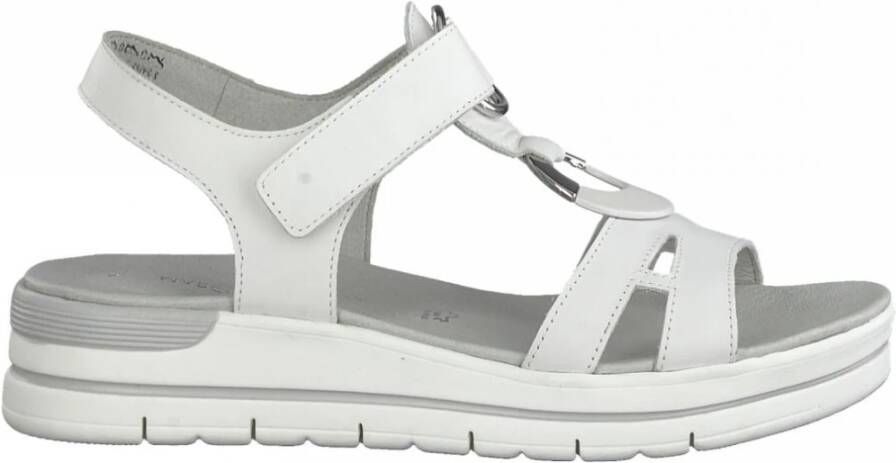 marco tozzi Casual Flat Sandals , Wit, Dames