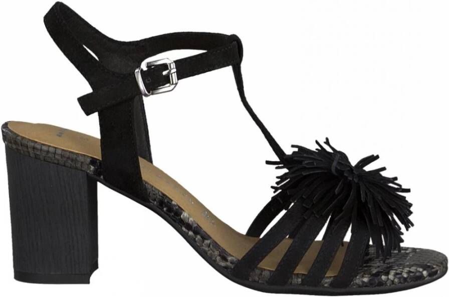 marco tozzi Middle Heel Sandals , Zwart, Dames