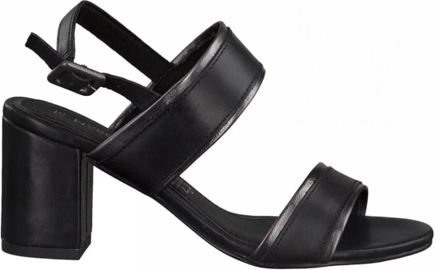 marco tozzi Elegant Middle Heel Sandals , Zwart, Dames