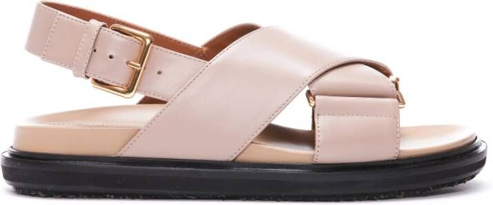 Marni Platte sandalen , Roze, Dames