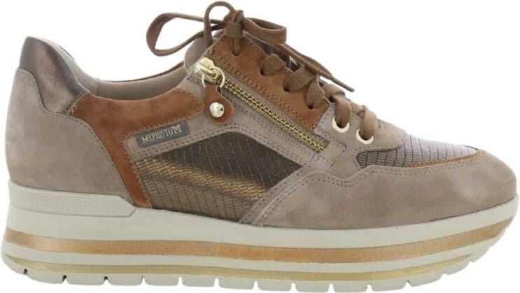 mephisto Damesschoenen Brons Panthea , Beige, Dames