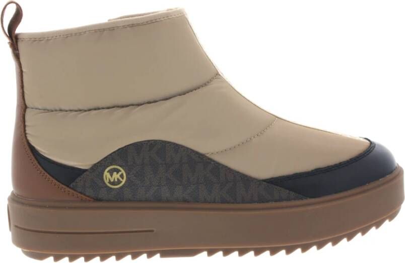 Michael Kors Emmett gewatteerde booties , Bruin, Dames