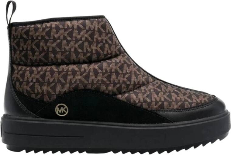 Michael Kors Emmett gewatteerde bootie , Bruin, Dames