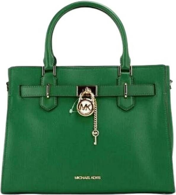 Michael Kors Hamilton Læder Taske , Groen, Dames