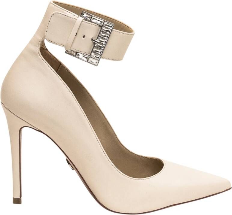 Michael Kors Giselle Crystal verfraaide sandalen , Wit, Dames