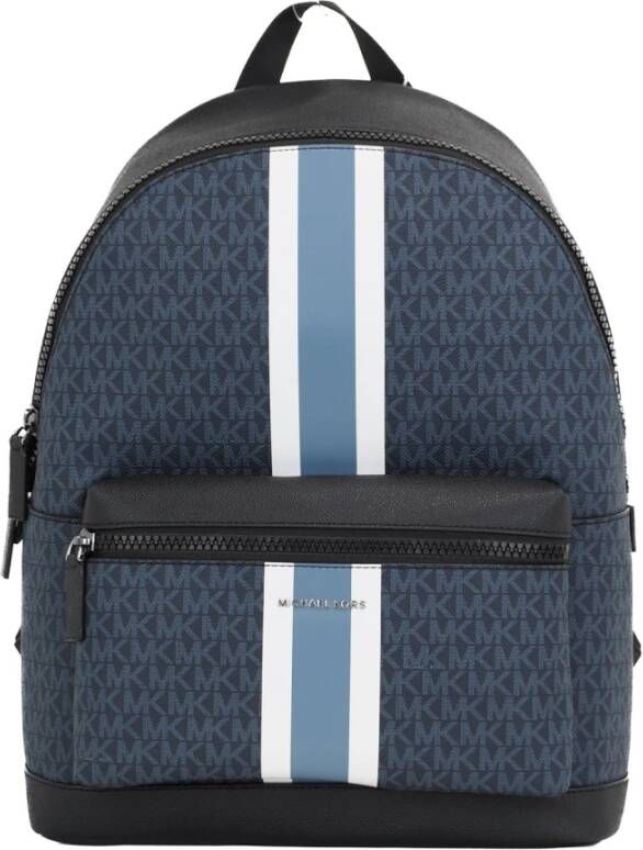 Michael Kors Cooper Signature Varsity Stripe Backpack , Blauw, Dames
