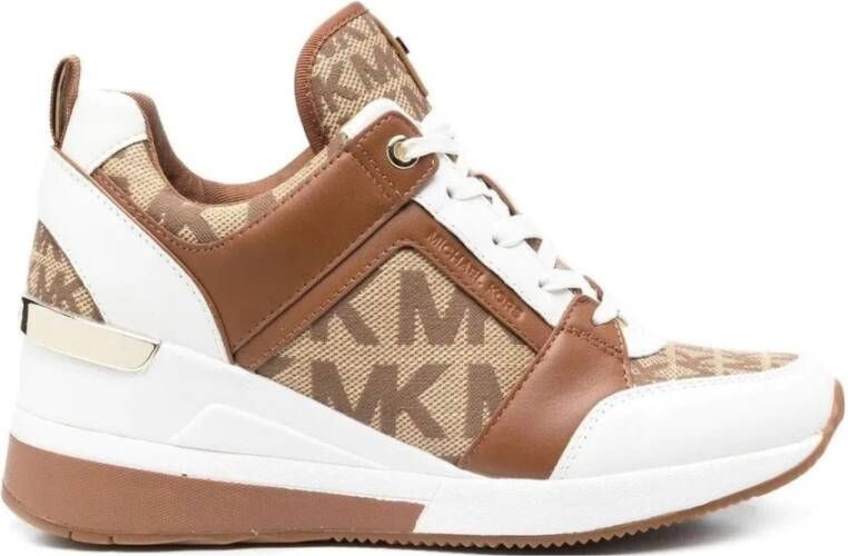 Michael Kors georgie trainer , Beige, Dames