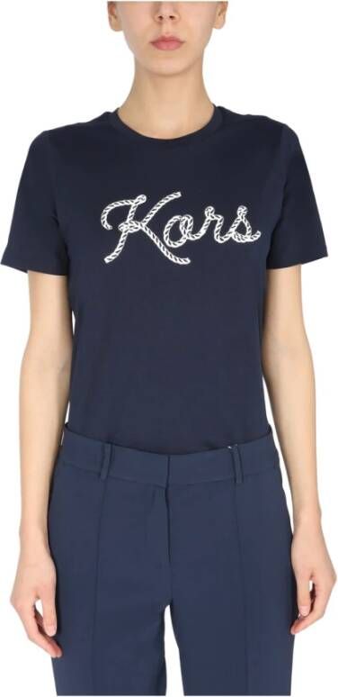Michael Kors T shirts Blauw Dames
