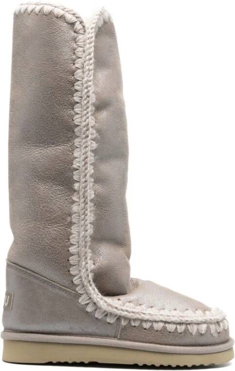 Mou Hoge laarzen , Grijs, Dames